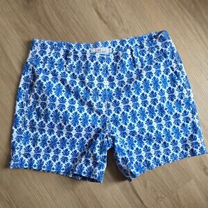 Vineyard Vines Woman Everyday Shorts 
Captains Blue Geometric Print Size 4
